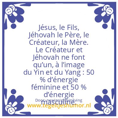 Tegeltje: Jesus, is the son