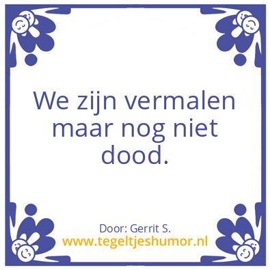 Tegeltje: Ik ben Gerrit.