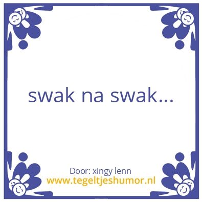 Tegeltje: @_@