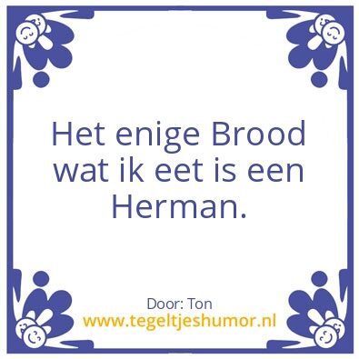 Tegeltje: broodtrommel