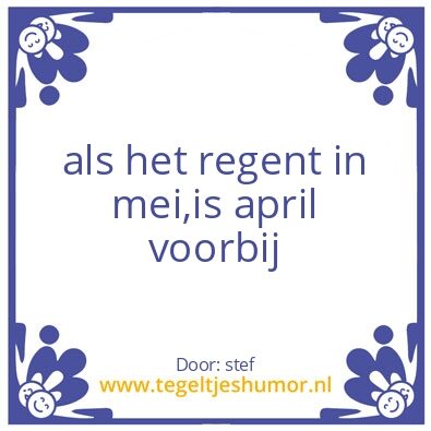 Tegeltje: weer