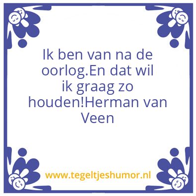 Tegeltje: Na de oorlog