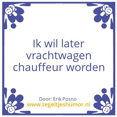 Tegeltje: T&V tegeltje