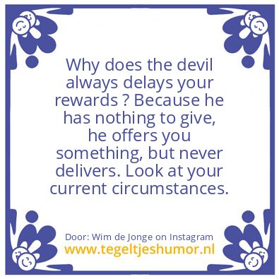 Tegeltje: offering is not giving !