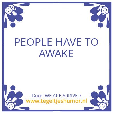 Tegeltje: AL IS WELL