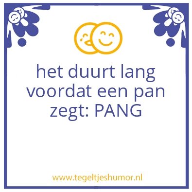Tegeltje: Rijm Mop