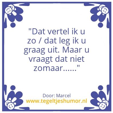 Tegeltje: Doorvragen
