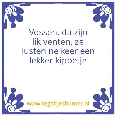 Tegeltje: quiz