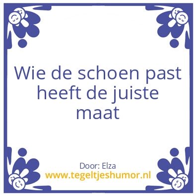 Tegeltje: Schoen