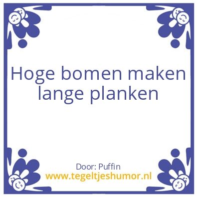 Tegeltje: Planken