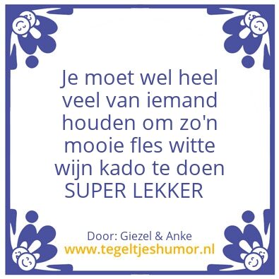 Tegeltje: Bedankt
