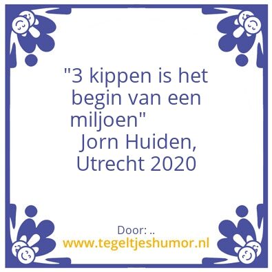 Tegeltje: ..