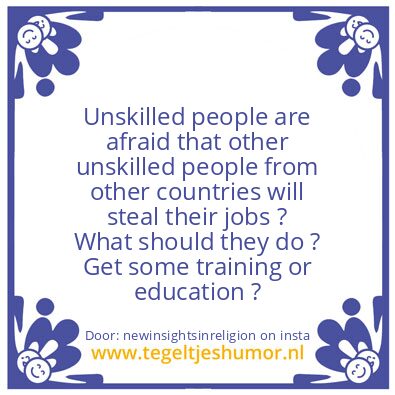 Tegeltje: They took our jobs ?