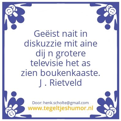 Tegeltje: Rietveld Tekstarchitectuur