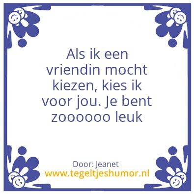 Tegeltje: Vriendib