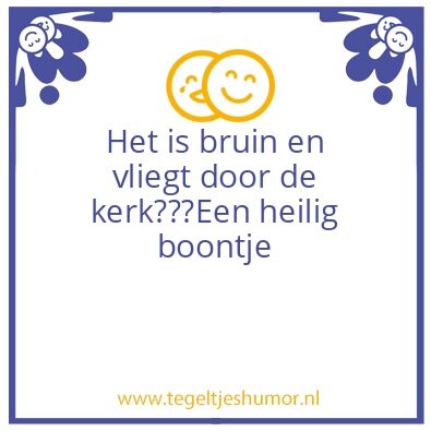 Tegeltje: Funny