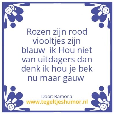 Tegeltje: Uitdagers