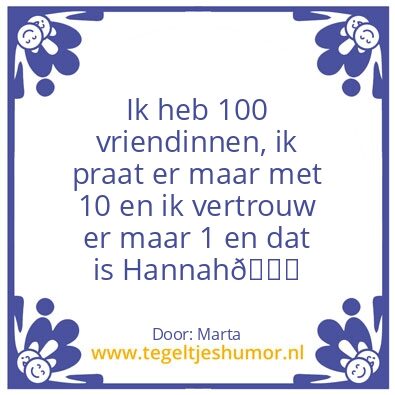 Tegeltje: Tegel