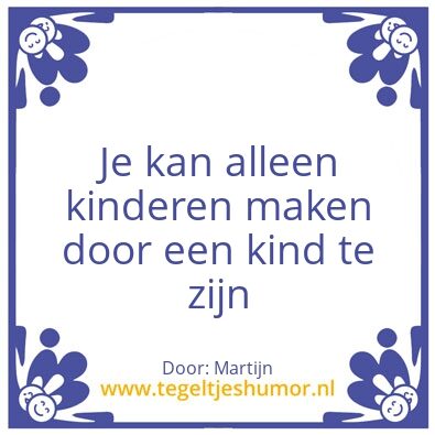 Tegeltje: Tegeltje