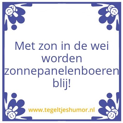 Tegeltje: De Moderne boer