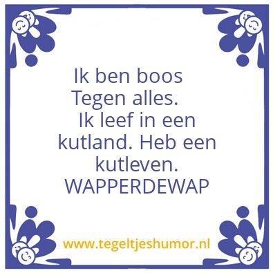 Tegeltje: wap 1