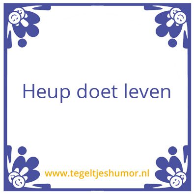 Tegeltje: Heup