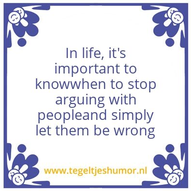 Tegeltje: Note to myself