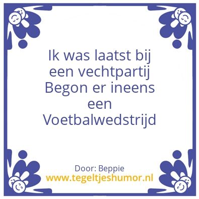 Tegeltje: Voetbal