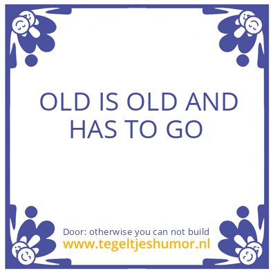 Tegeltje: Time is linear