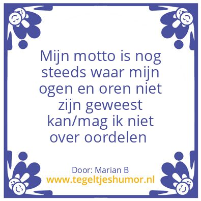 Tegeltje: Marian Borg