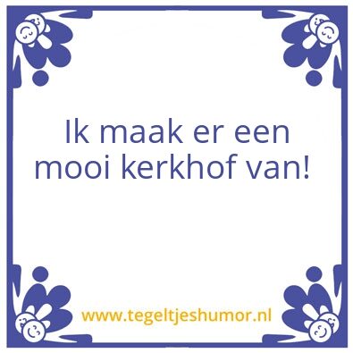 Tegeltje: Bollen poten