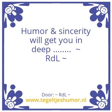 Tegeltje: Humorous