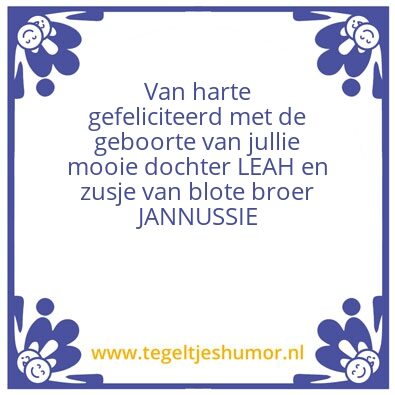 Tegeltje: .