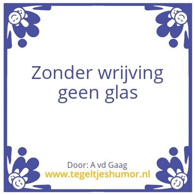 Tegeltje: One-liner