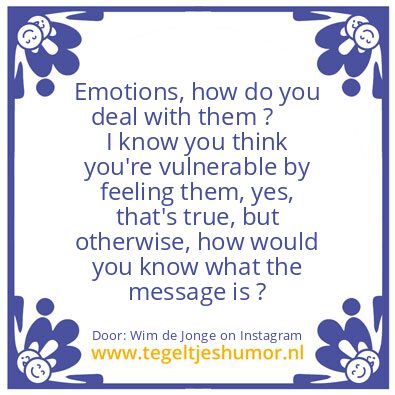 Tegeltje: Emotions 2