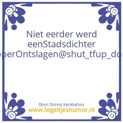 Tegeltje: Haarlem