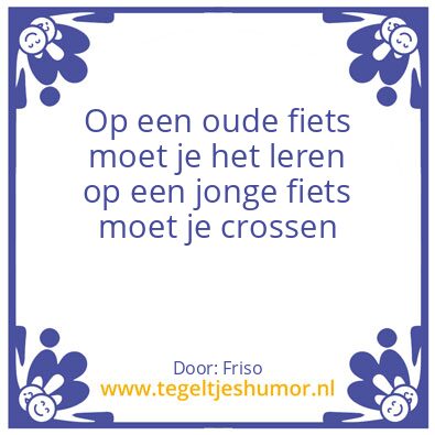 Tegeltje: Friso’s quote