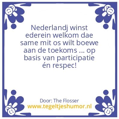 Tegeltje: overige
