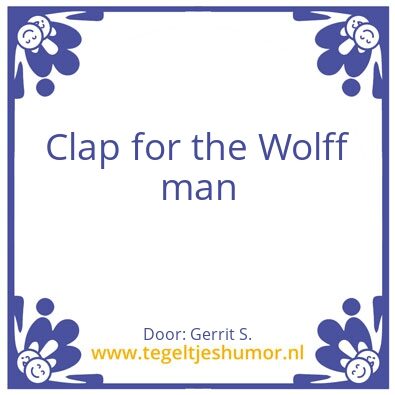 Tegeltje: Ik ben Gerrit.