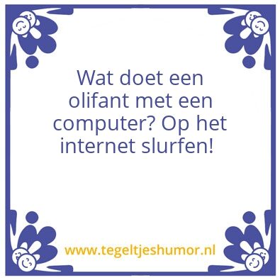 Tegeltje: Mopje bedacht