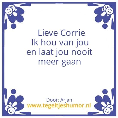 Tegeltje: Schatje