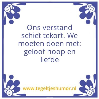Tegeltje: –