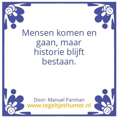 Tegeltje: Historie