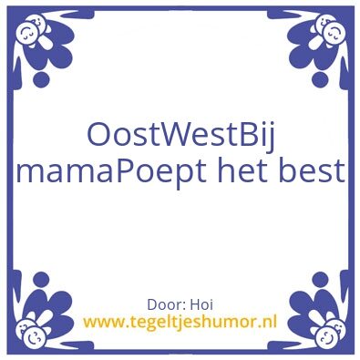 Tegeltje: Hoi