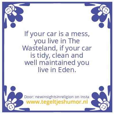 Tegeltje: The Good Life.
