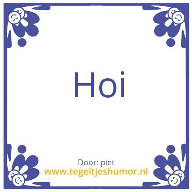 Tegeltje: loesje