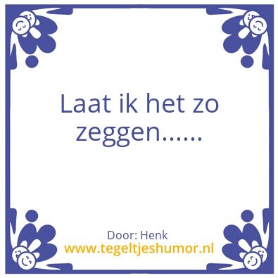 Tegeltje: Henk