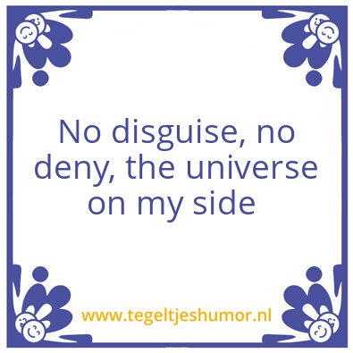 Tegeltje: No rush