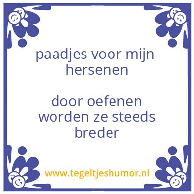 Tegeltje: hersenen