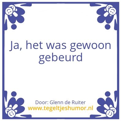 Tegeltje: Uitspraak van glenn